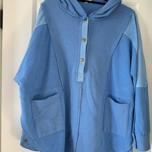AEMI+CO Light Blue Hooded Pullover